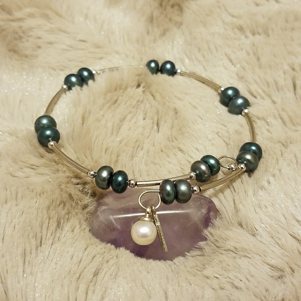 Vantel pearl wrap bracelet